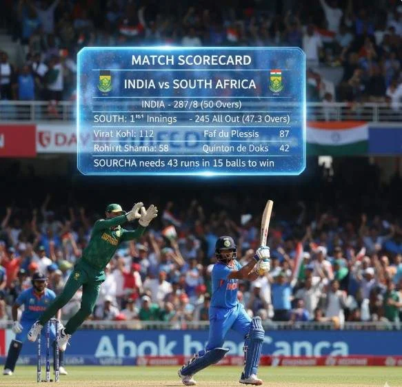 South Africa National Cricket Team vs India National Cricket Team Match Scorecard
